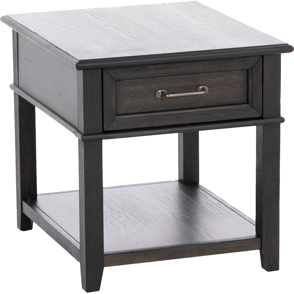 lbty brown end table millc  