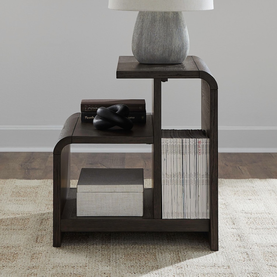 lbty brown end table prs  