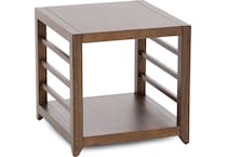 lbty brown end table shk  