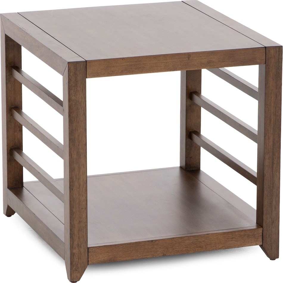 lbty brown end table shk  