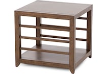 lbty brown end table shk  