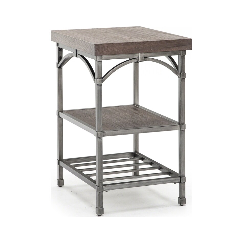 lbty brown end table   