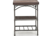 lbty brown end table   