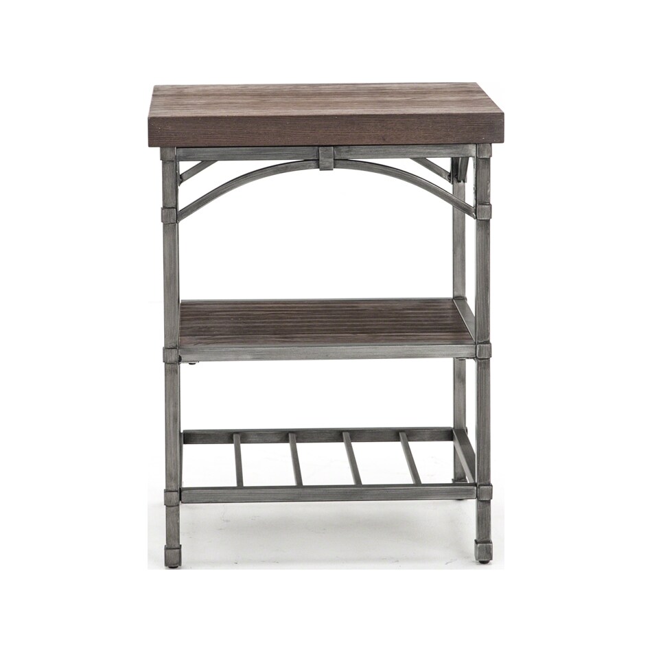 lbty brown end table   