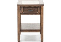 lbty brown end table   