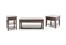 lbty brown end table   