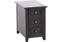 lbty brown end table millc  