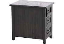 lbty brown end table millc  