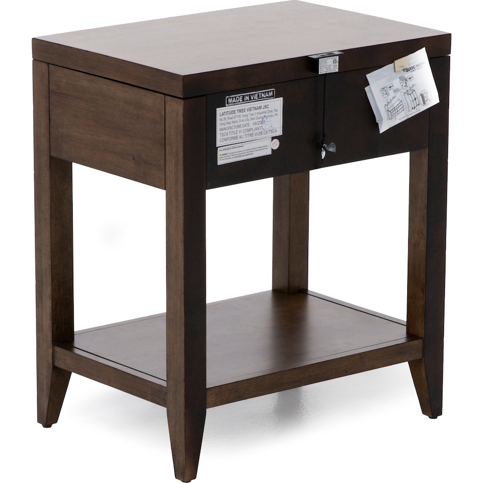 lbty brown single drawer   