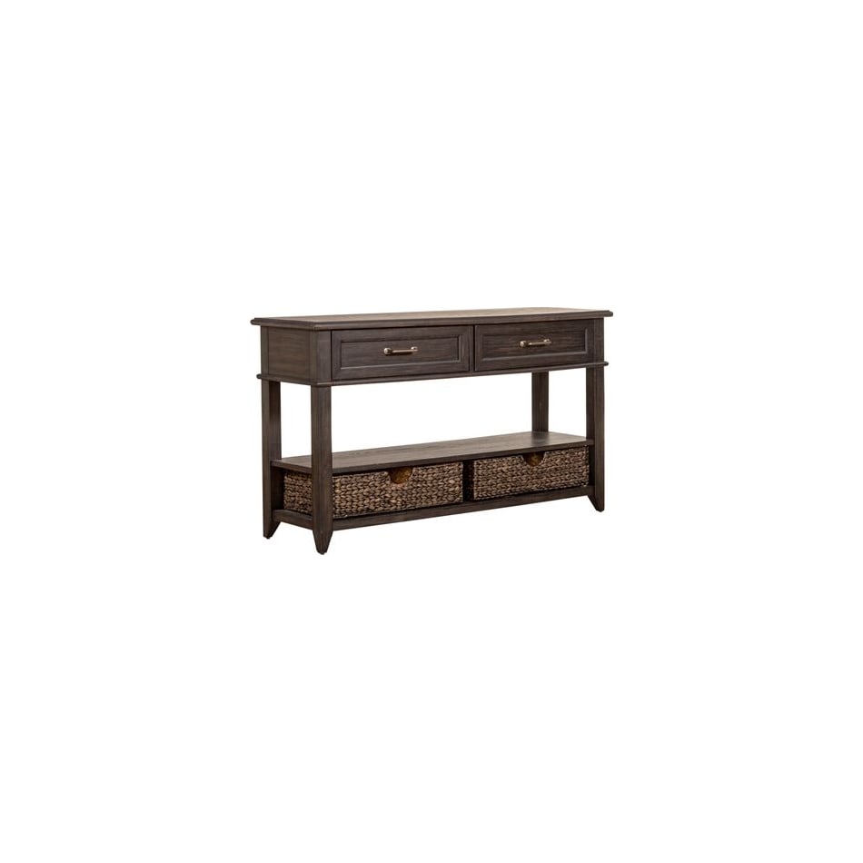 lbty brown sofa table   