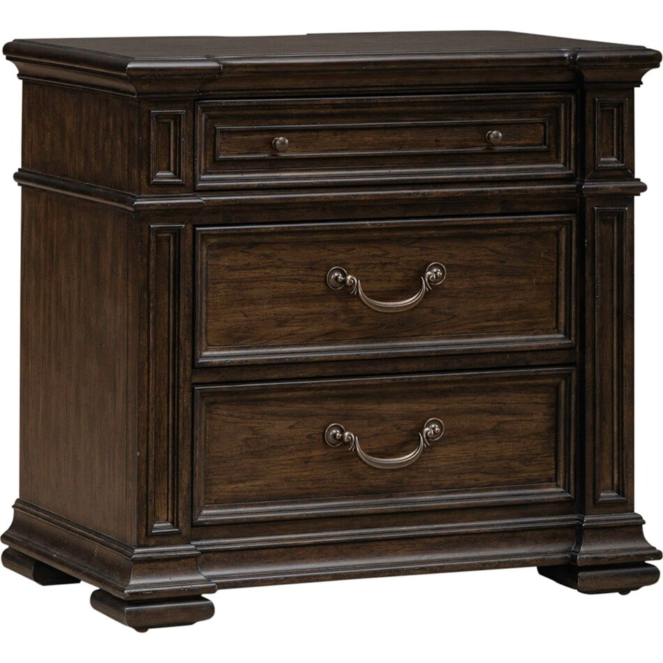 lbty brown three drawer   