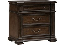lbty brown three drawer   