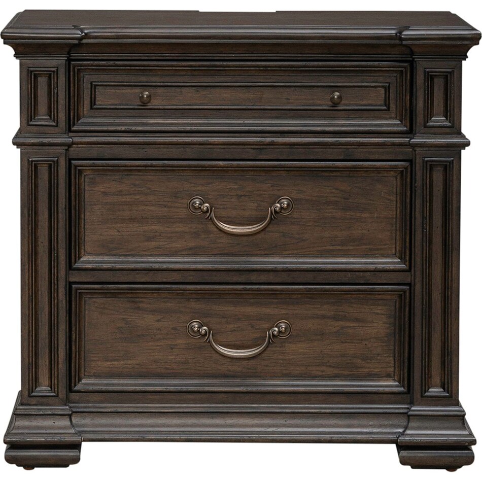 lbty brown three drawer   