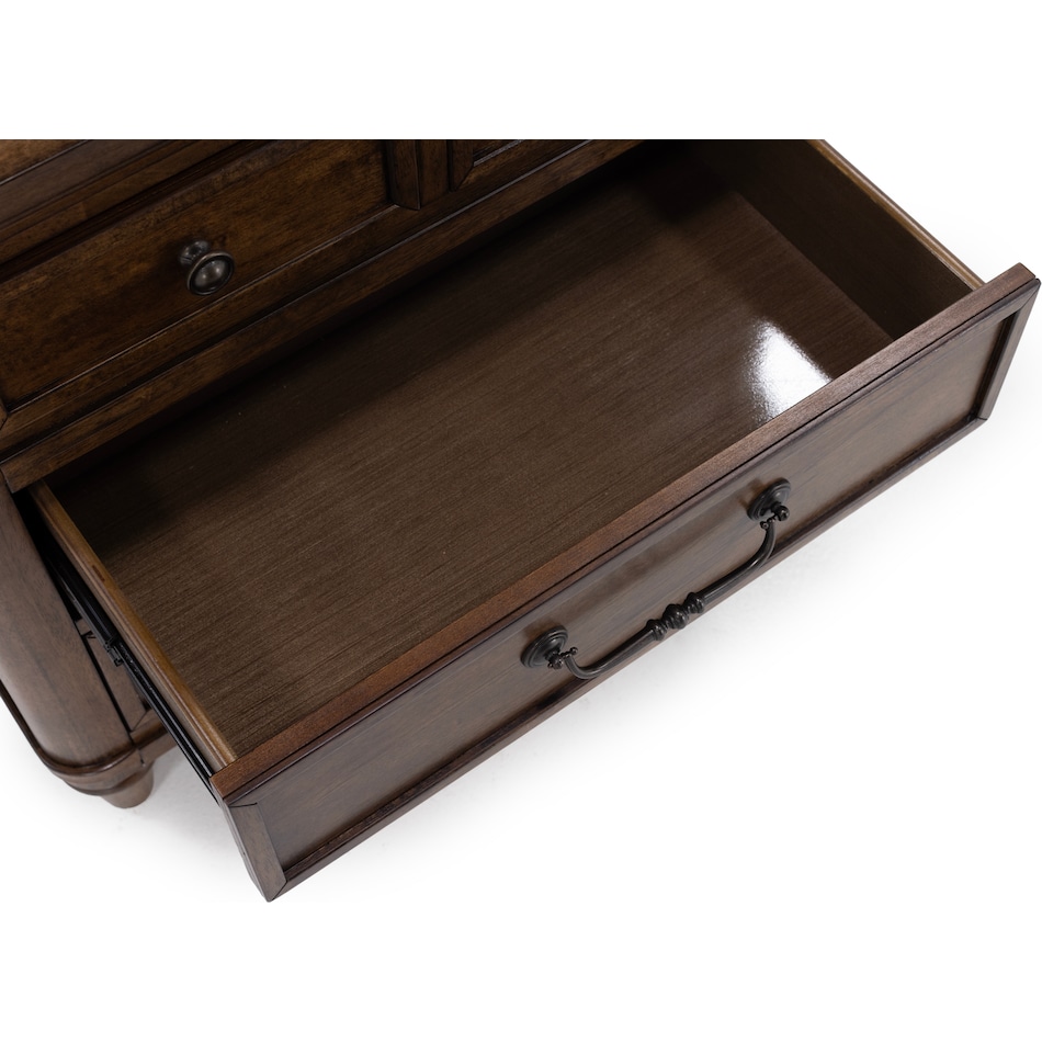 lbty brown three drawer   