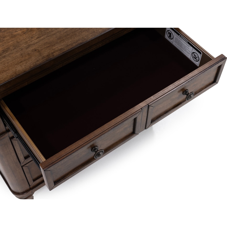 lbty brown three drawer   