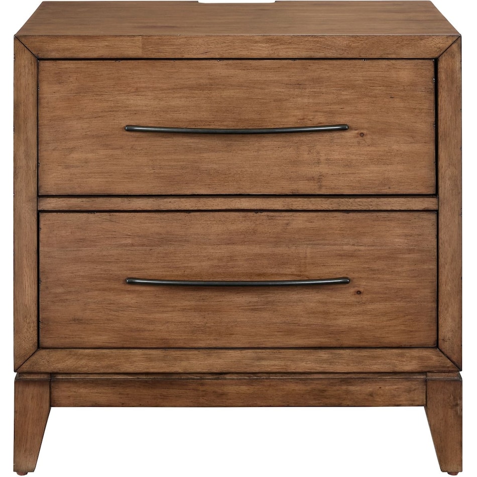 lbty brown two drawer   