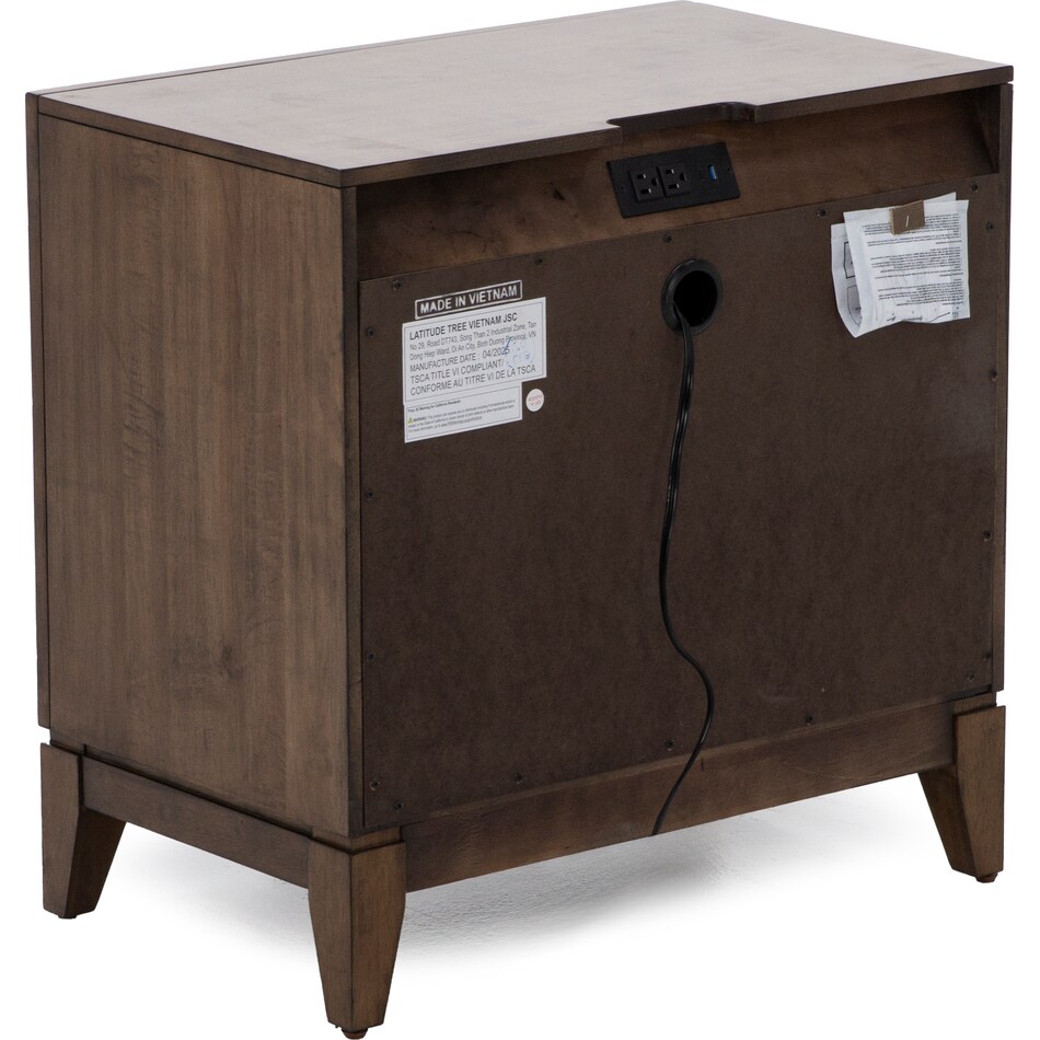 lbty brown two drawer   