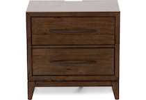 lbty brown two drawer   