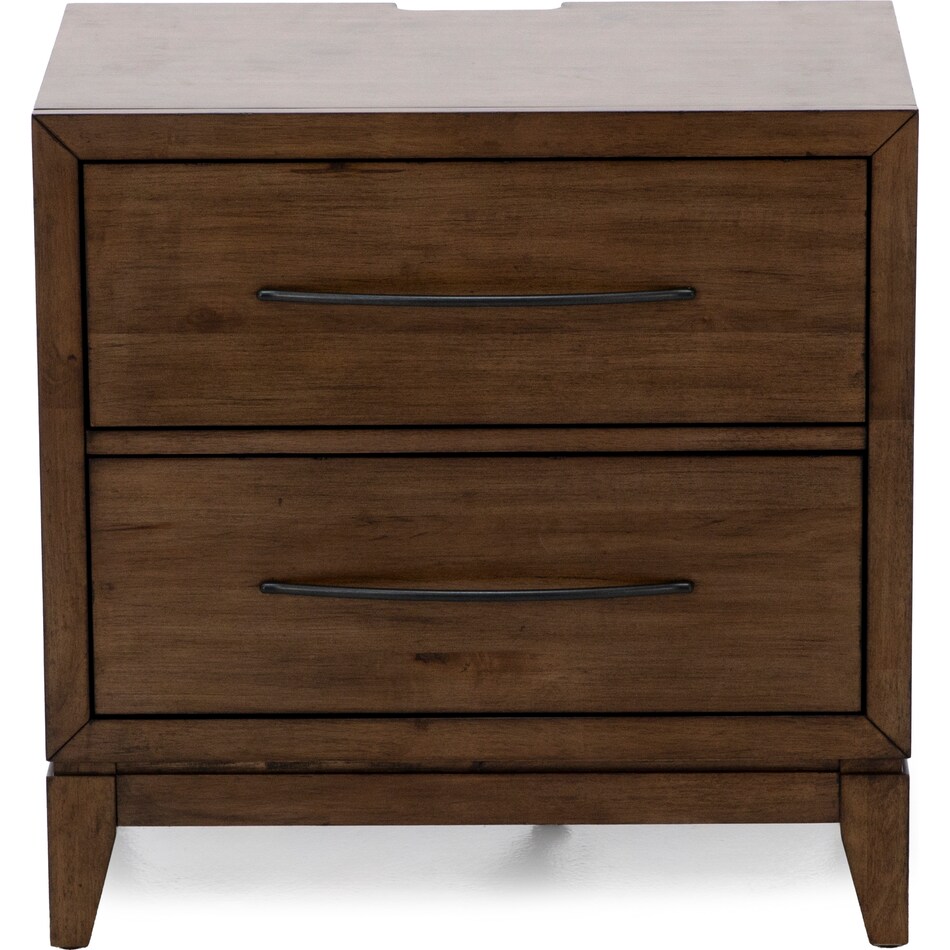 lbty brown two drawer   