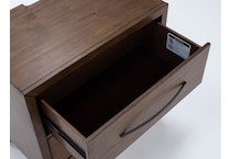 lbty brown two drawer   
