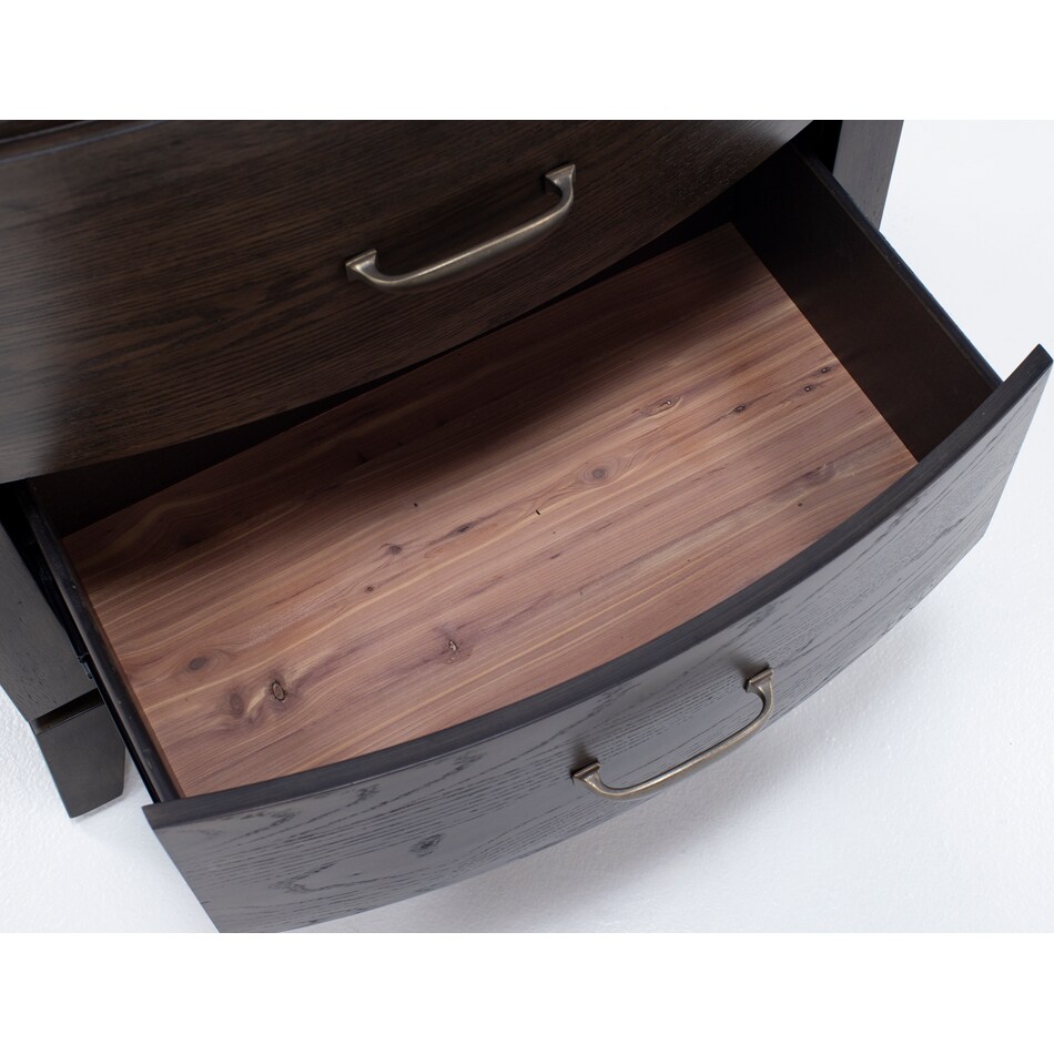 lbty brown two drawer   