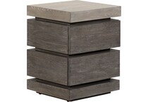 lbty charcoal with ash tops chairside table pie  