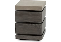 lbty charcoal with ash tops chairside table pie  