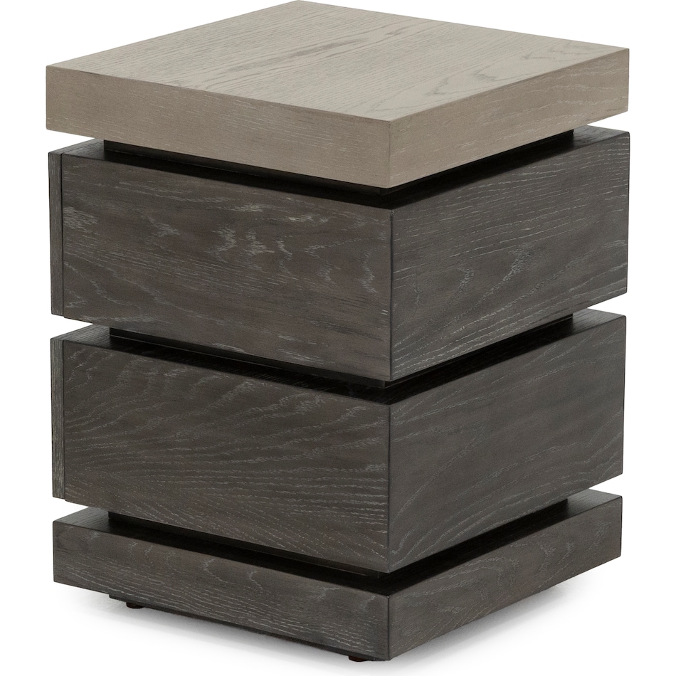 lbty charcoal with ash tops chairside table pie  