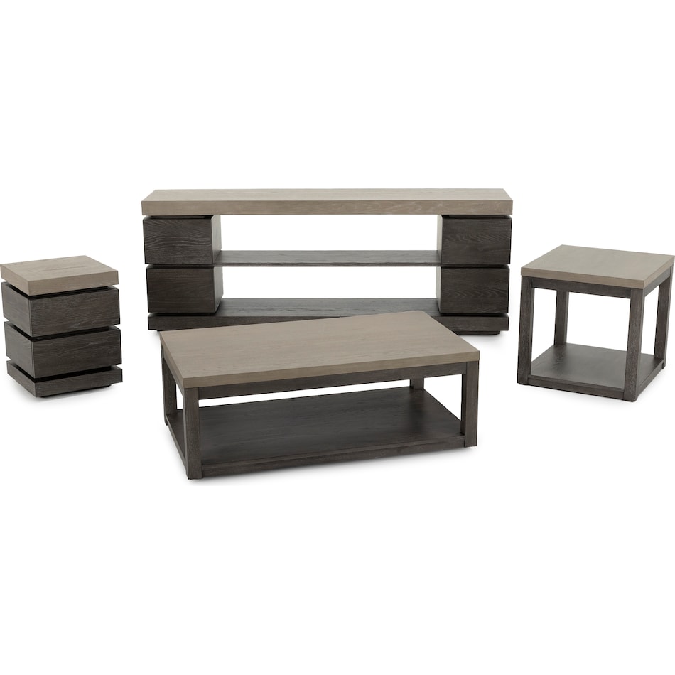 lbty charcoal with ash tops chairside table pie  
