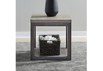 lbty charcoal with ash tops end table pie  