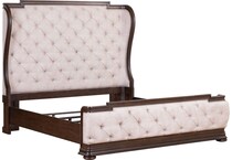 lbty chateau brown queen bed package usp  