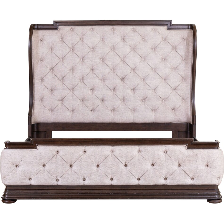 lbty chateau brown queen bed package usp  