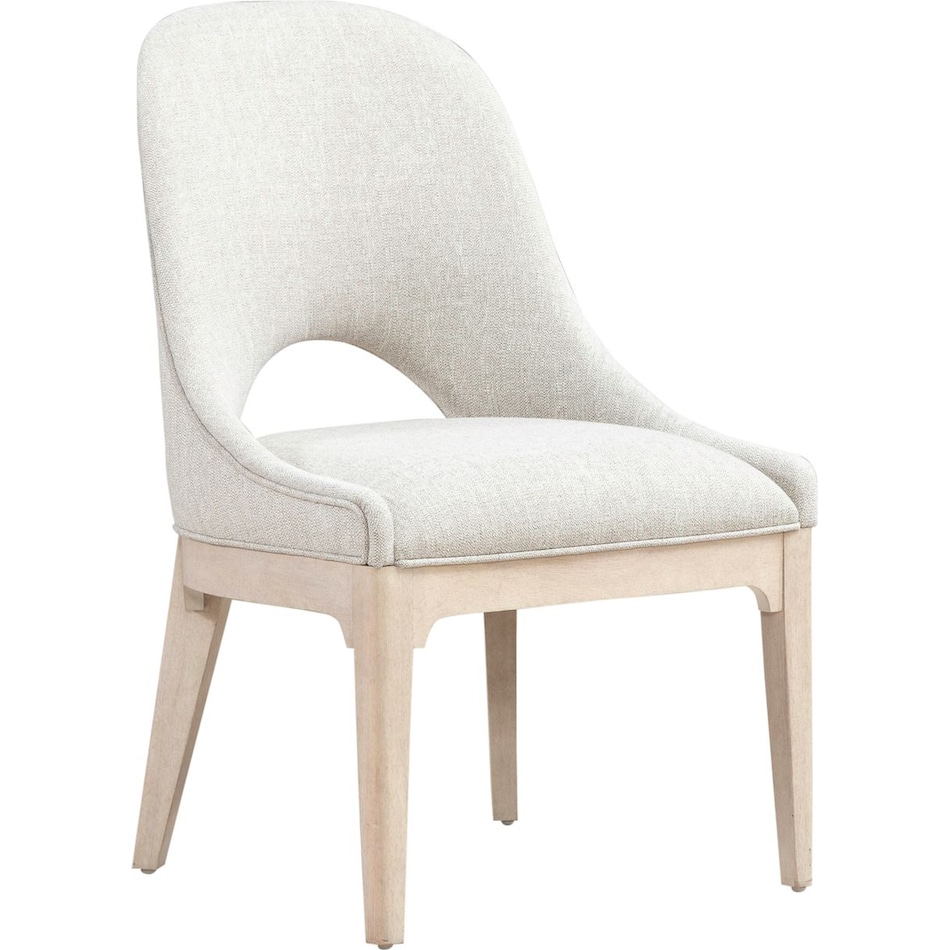 lbty cloud white   textured gravel inch standard seat height side chair   