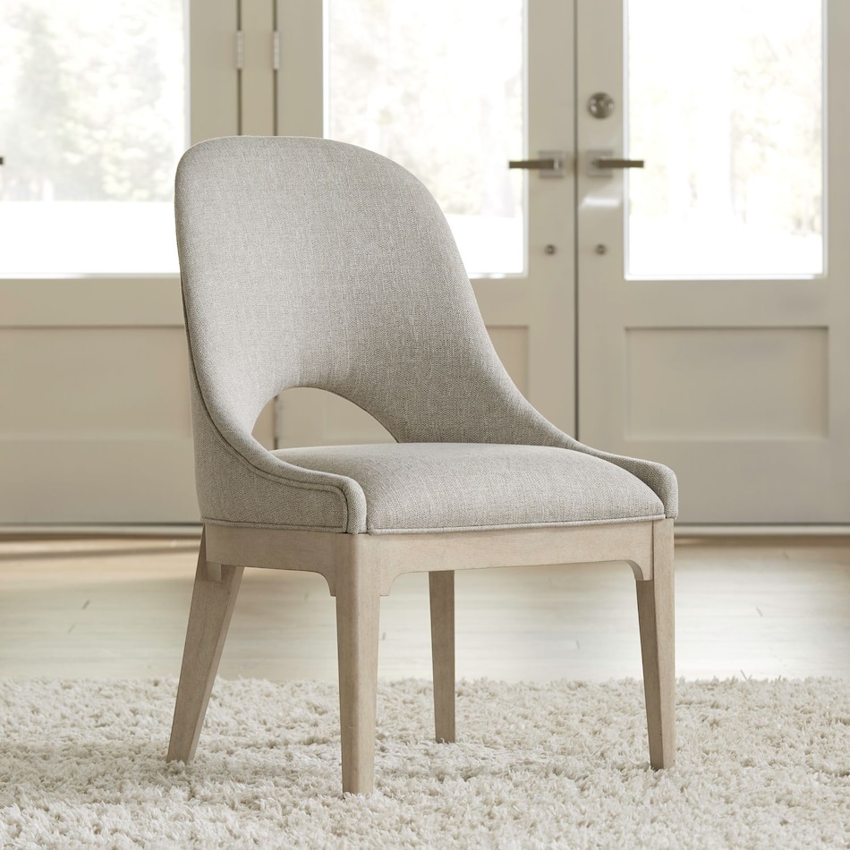 lbty cloud white   textured gravel inch standard seat height side chair   