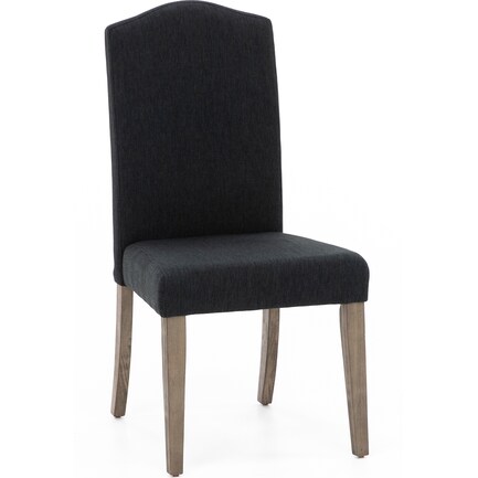 Carolina Lakes Upholstered Side Chair, Charcoal