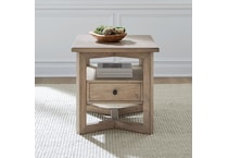 lbty tan end table prp  