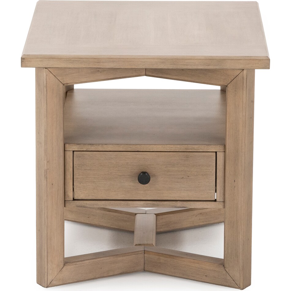 lbty tan end table prp  
