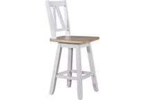 lbty weathered white & sandstone  inchcounter seat height stool   