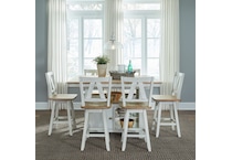 lbty weathered white & sandstone  inchcounter seat height stool   