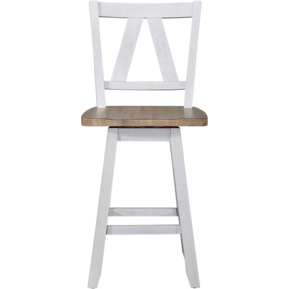 lbty weathered white & sandstone  inchcounter seat height stool   