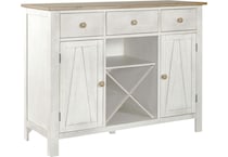 lbty weathered white & sandstone buffet server sideboard   