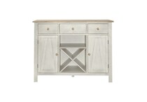 lbty weathered white & sandstone buffet server sideboard   