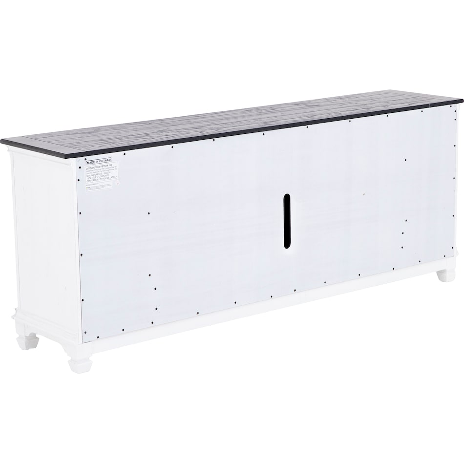 lbty white and charcoal finish console alp  