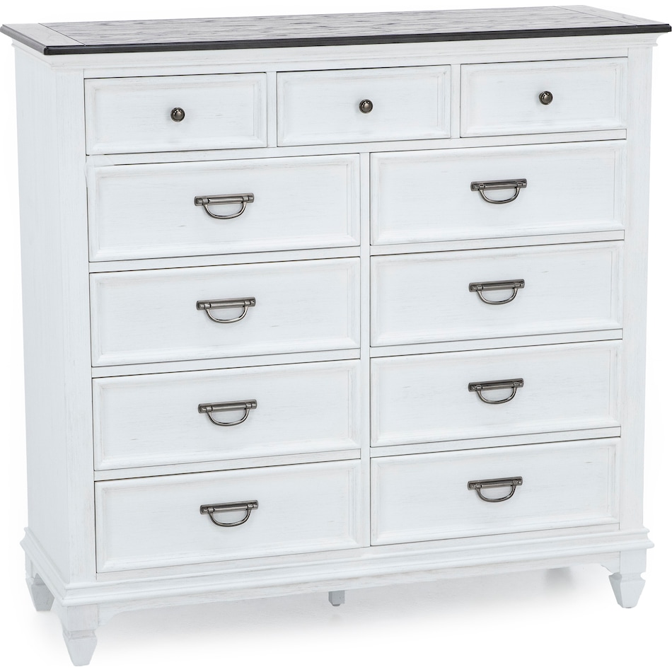 lbty white with charcoal tops drawer   