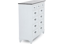 lbty white with charcoal tops drawer   