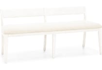 lbty white inch standard seat height bench   