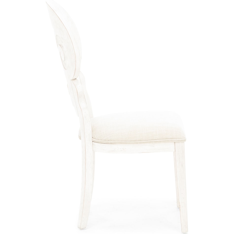 lbty white inch standard seat height side chair   