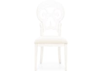 lbty white inch standard seat height side chair   