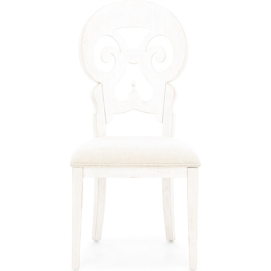 lbty white inch standard seat height side chair   