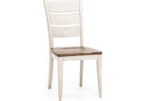 lbty white inch standard seat height side chair   